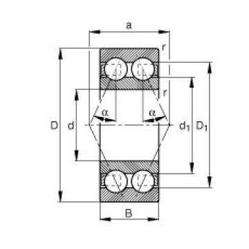 FAG 30/6-B-TVH angular contact ball bearings